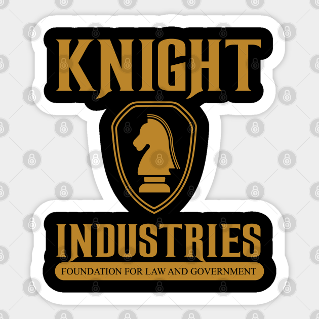 Knight Industries Knight Rider Sticker TeePublic